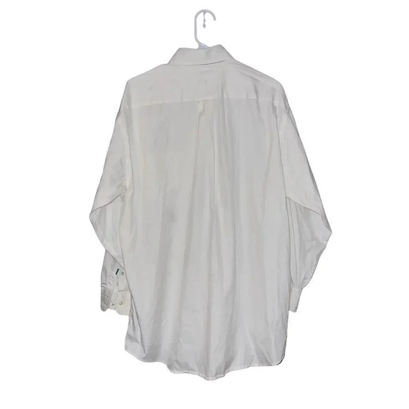 Tommy Hilfiger Shirt Men's 15.5-32 White Button Up Embroidered Logo Long Sleeve - Picture 5 of 5